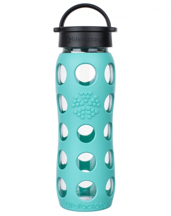  LIFEFACTORY Glastrinkflasche in verschiedenen Farben